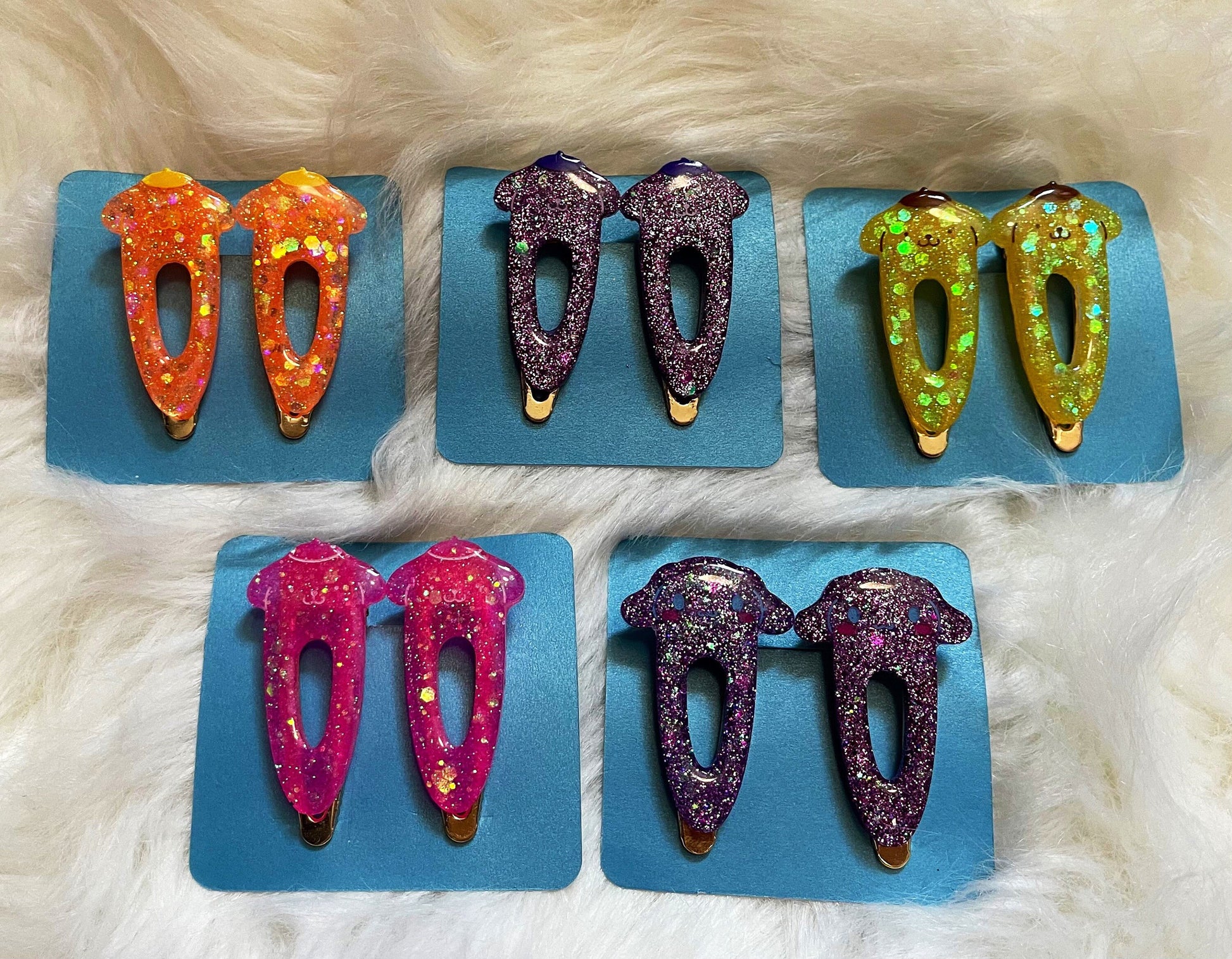 Glitter resin barrettes hair clips metal hair clips Girl hair accessories barrette hair clip