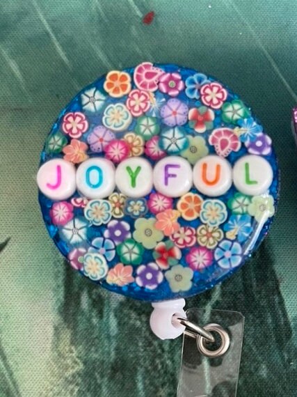 Floral custom name badge reels,Flower glitter Nurse badge reels Retractable badge reels RN ID holder ID clip resin badge reel Spring Summer